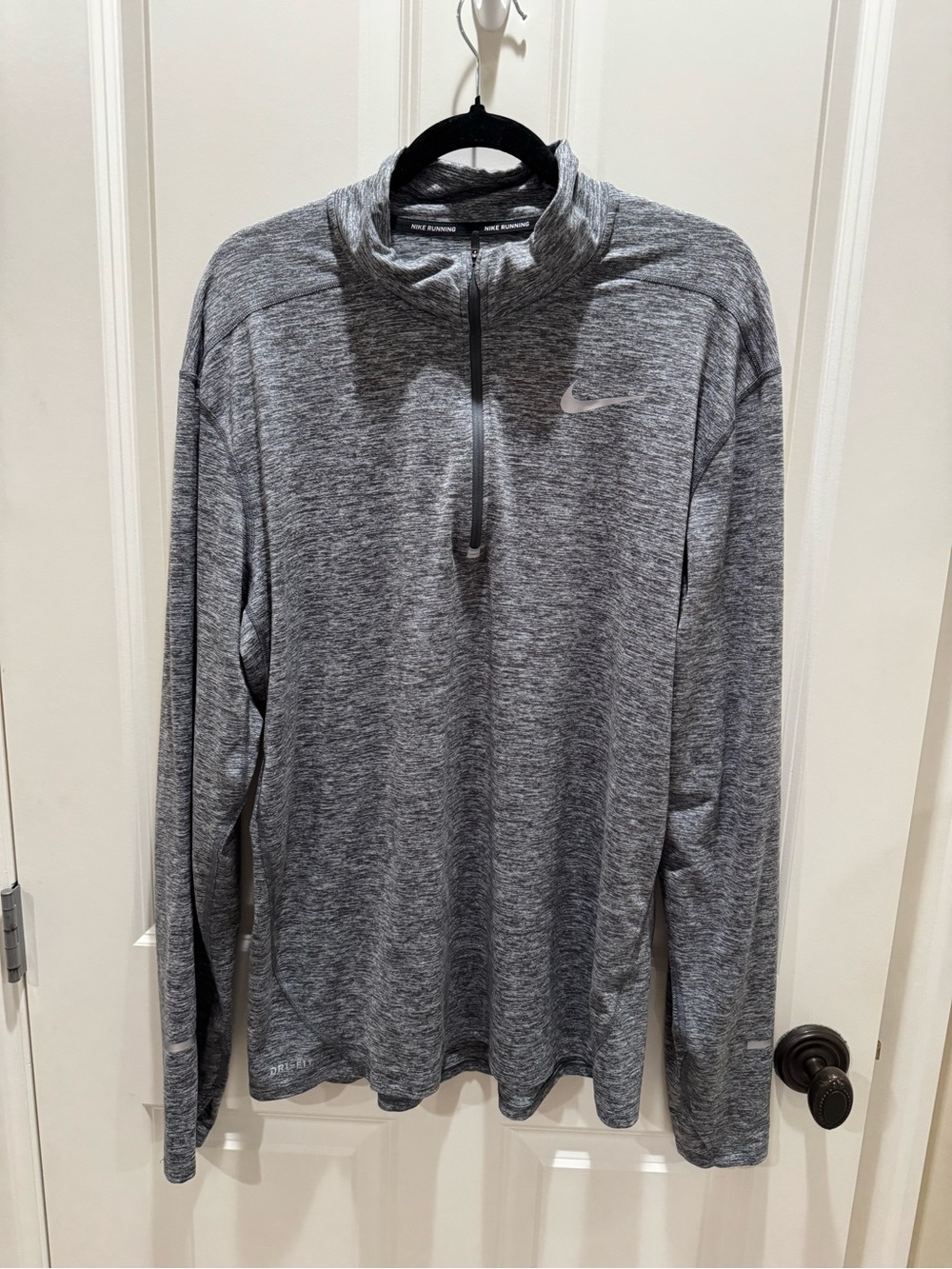 Nike Running Grey Dri-FIT Half-Zip Pullover